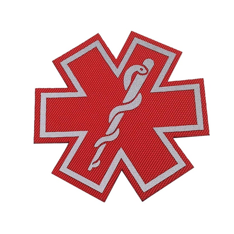 ODSP 2PCS Reflective Medic Patches with Hook Loop Backing for Clothes 2.76 Inch - Image 5